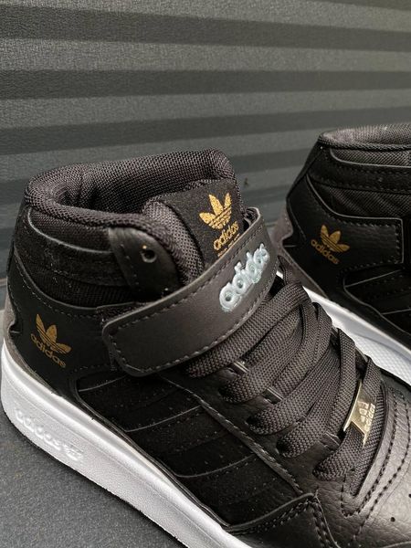 Adidas Forum High Black White 8602-36 фото