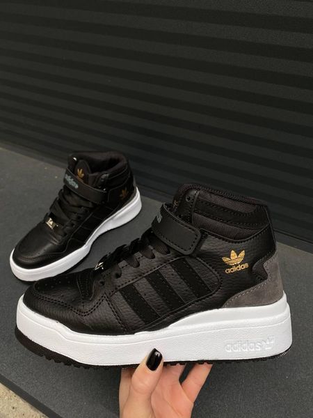 Adidas Forum High Black White 8602-36 фото