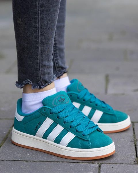 Adidas Campus Dark Green White v2 11709-36 фото