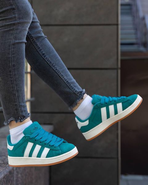 Adidas Campus Dark Green White v2 11709-36 фото