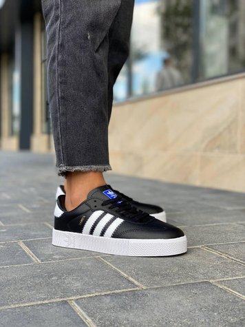 Adidas Samba Black White (шкіра) 7594-36 фото