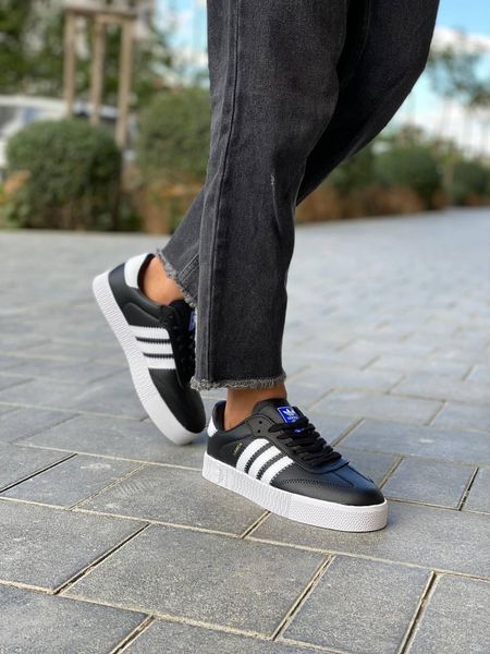 Adidas Samba Black White (шкіра) 7594-36 фото