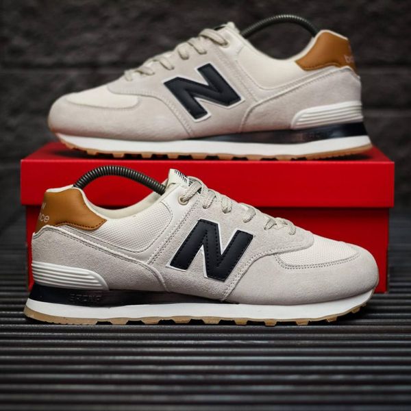 New Balance 574 Beige Black 2.0 8977-36 фото