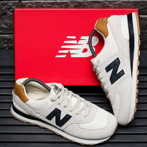 New Balance 574 Beige Black 2.0 8977-36 фото