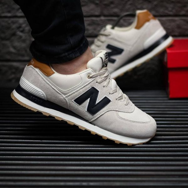 New Balance 574 Beige Black 2.0 8977-36 фото