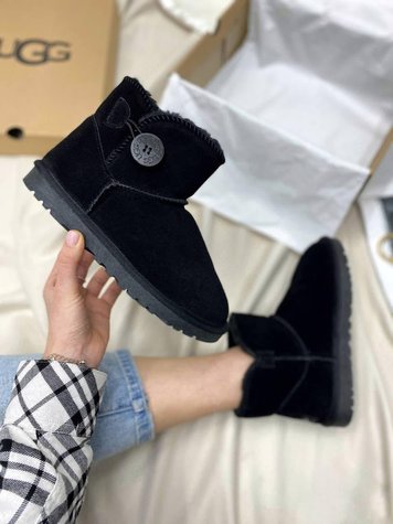 UGG Mini Bailey Button Black 6128-36 фото