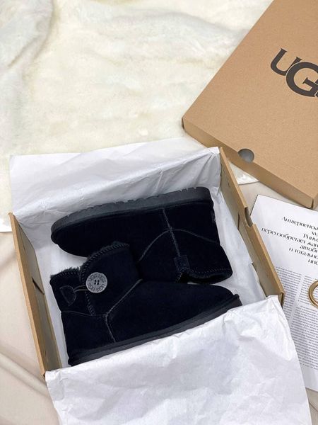 UGG Mini Bailey Button Black 6128-36 фото