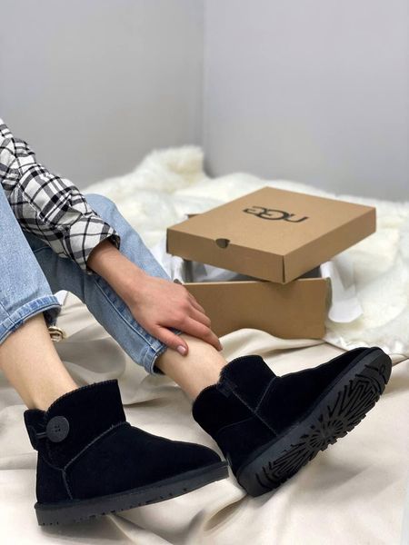 UGG Mini Bailey Button Black 6128-36 фото