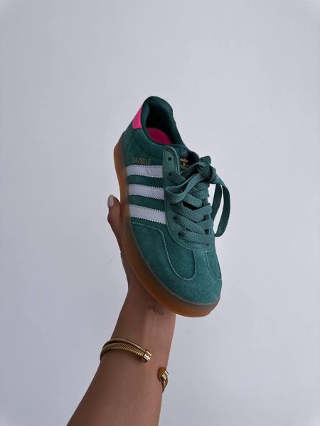 Adidas Gazelle Indoor Collegiate Green Pink 11323-36 фото