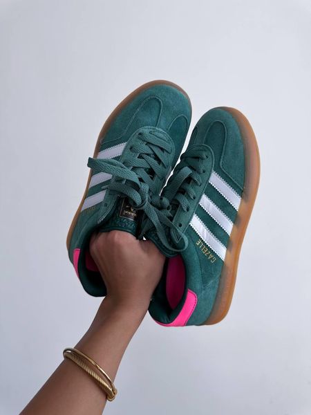 Adidas Gazelle Indoor Collegiate Green Pink 11323-36 фото