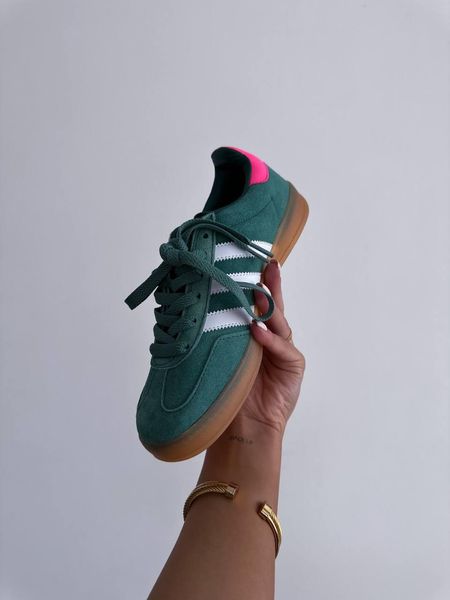 Adidas Gazelle Indoor Collegiate Green Pink 11323-36 фото