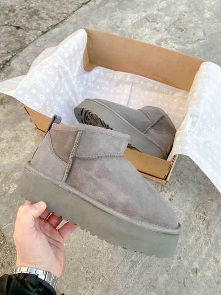 UGG Ultra Mini Platform Light Grey 6471-36 фото