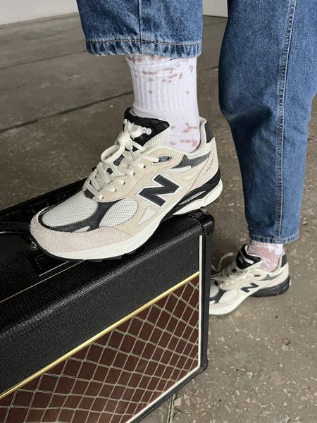 New Balance 990 Beige Black 3767-36 фото