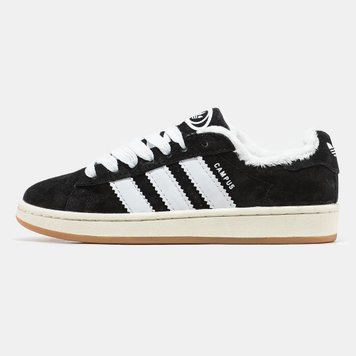 Adidas Campus 00s Black White Fur 9755-37 фото