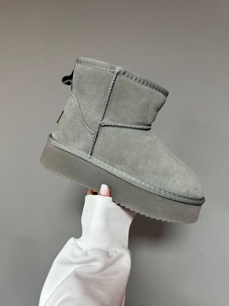 Ugg Classic Mini Platform Grey Suede 9681-36 фото