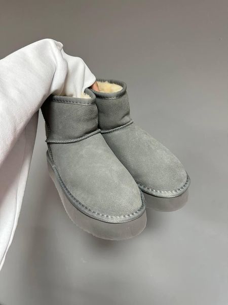 Ugg Classic Mini Platform Grey Suede 9681-36 фото