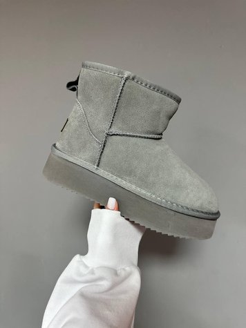 Ugg Classic Mini Platform Grey Suede 9681-41 фото