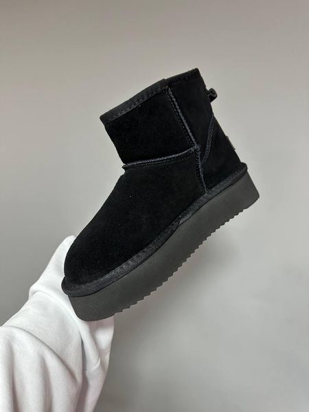 Ugg Classic Mini Platform Black Suede 9690-36 фото