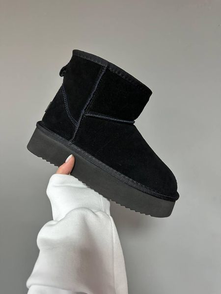 Ugg Classic Mini Platform Black Suede 9690-36 фото