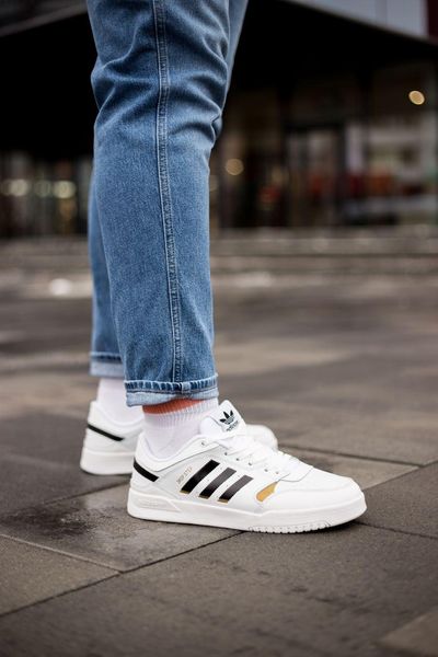 Adidas Drop Step Low White Black Gold 2926-36 фото