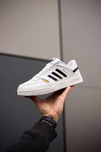 Adidas Drop Step Low White Black Gold 2926-36 фото