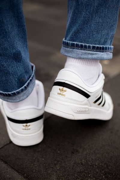 Adidas Drop Step Low White Black Gold 2926-36 фото