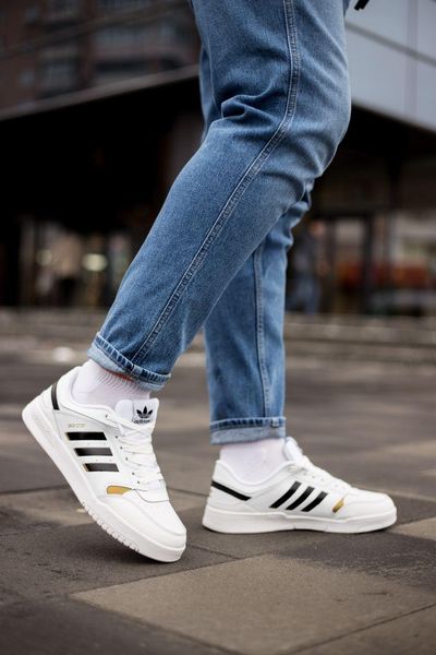 Adidas Drop Step Low White Black Gold 2926-36 фото