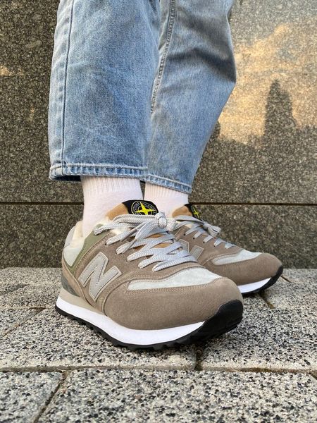 New Balance 574 Stone Island (Хутро) 9746-42 фото