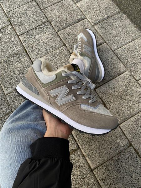 New Balance 574 Stone Island (Хутро) 9746-42 фото