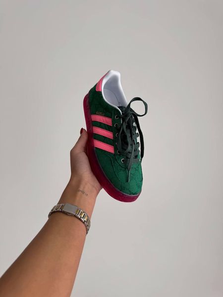 Adidas x Gucci Gazelle Green Pink 10770-36 фото