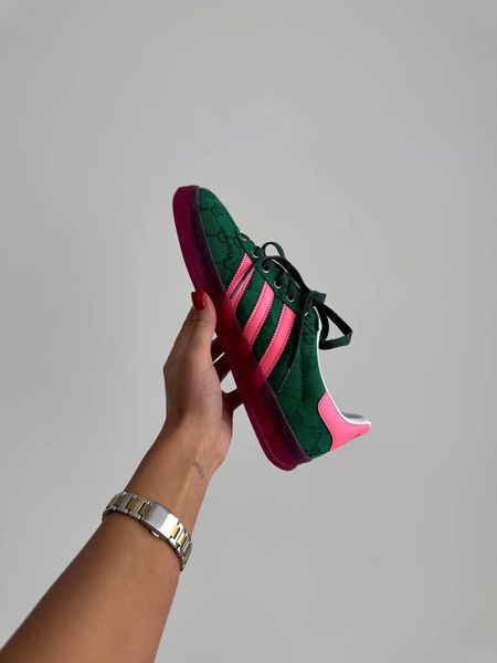 Adidas x Gucci Gazelle Green Pink 10770-36 фото