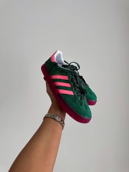 Adidas x Gucci Gazelle Green Pink 10770-36 фото