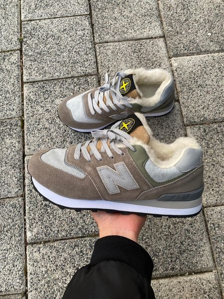 New Balance 574 Stone Island (Хутро) 9746-42 фото