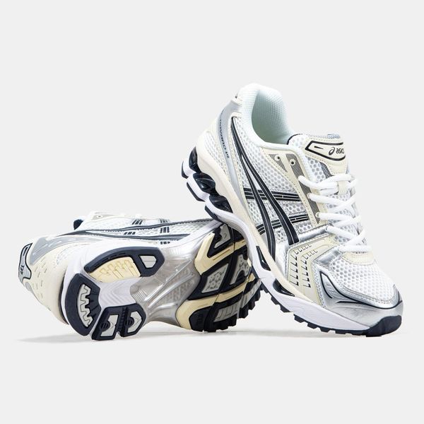 Asics Gel-Kayano 14 White Silver Black V3 11409-40 фото