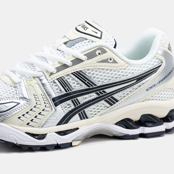 Asics Gel-Kayano 14 White Silver Black V3 11409-40 фото