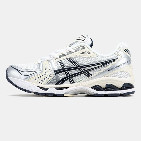 Asics Gel-Kayano 14 White Silver Black V3 11409-40 фото