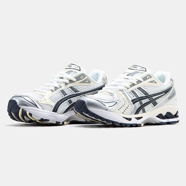 Asics Gel-Kayano 14 White Silver Black V3 11409-40 фото