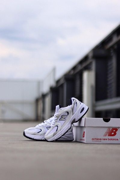 New Balance 530 White Silver Navy Blue 3567-36 фото