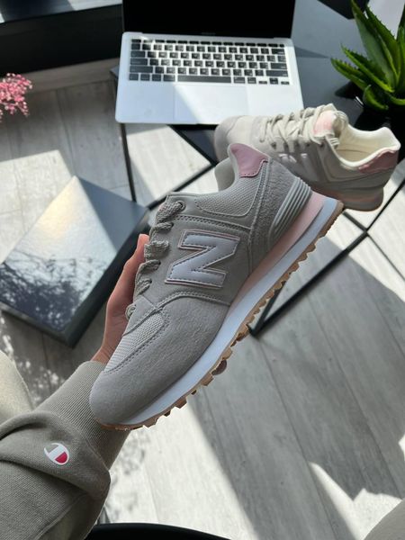 New Balance 574 Grey Pink White 1634-36 фото