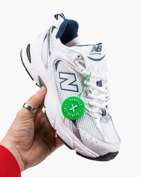 New Balance 530 White Silver Navy Blue 3567-36 фото