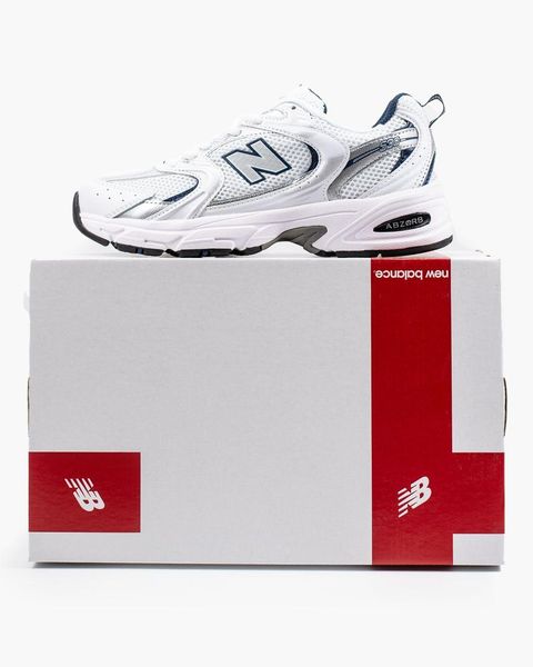 New Balance 530 White Silver Navy Blue 3567-36 фото