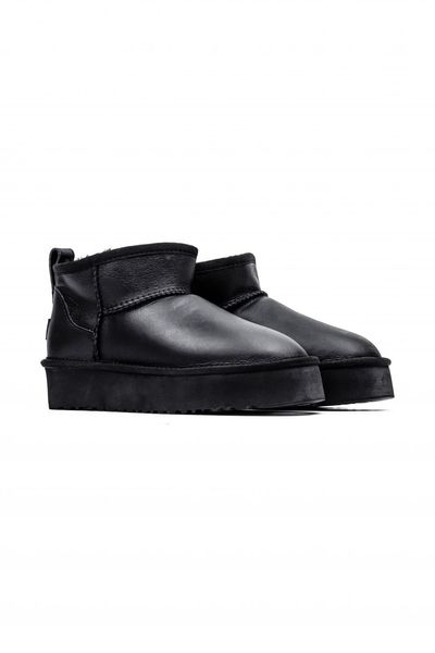 UGG Ultra Mini Platform leather Black 10154-36 фото