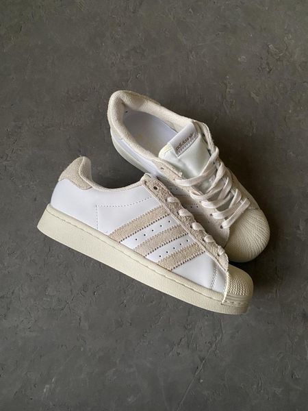 Adidas Superstar White Beige 9719-36 фото